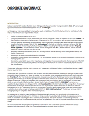 corproate governance - Sabana
